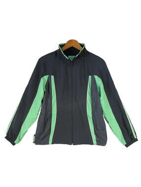 Tangerine Mens Full Zip Athletic Jackets Long Sleeve Pockets Size M Gray